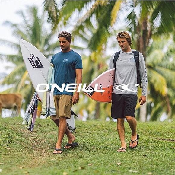 O'NEILL Mens 19 Elastic Waist Hybrid Shorts Water Resistant-Black-Large-NWT-C25 - Picture 6 of 7